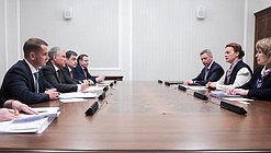 Встреча председателя Государственной Думы Вячеслава Володина с представителями фонда "Защитники Отечества"