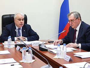 Председатель Комитета по энергетике Павел Завальный и Министр энергетики Николай Шульгинов