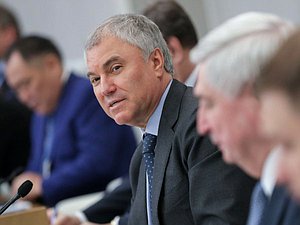 El Jefe de la Duma Estatal, Vyacheslav Volodin
